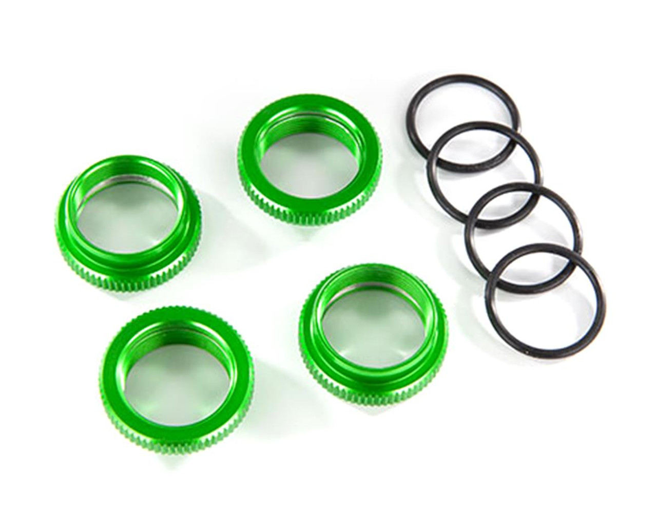 Traxxas 8968G GT-Maxx Aluminum Spring Retainer (Green) (4)