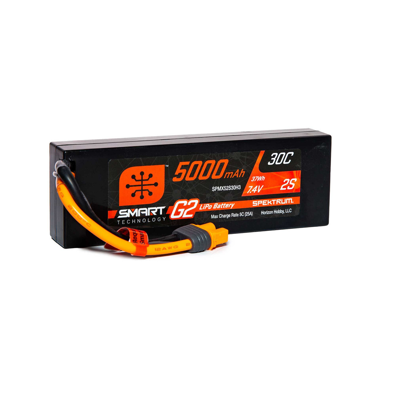 Spektrum 5000mAh 2S 7.4V Smart Battery G2 30C IC3