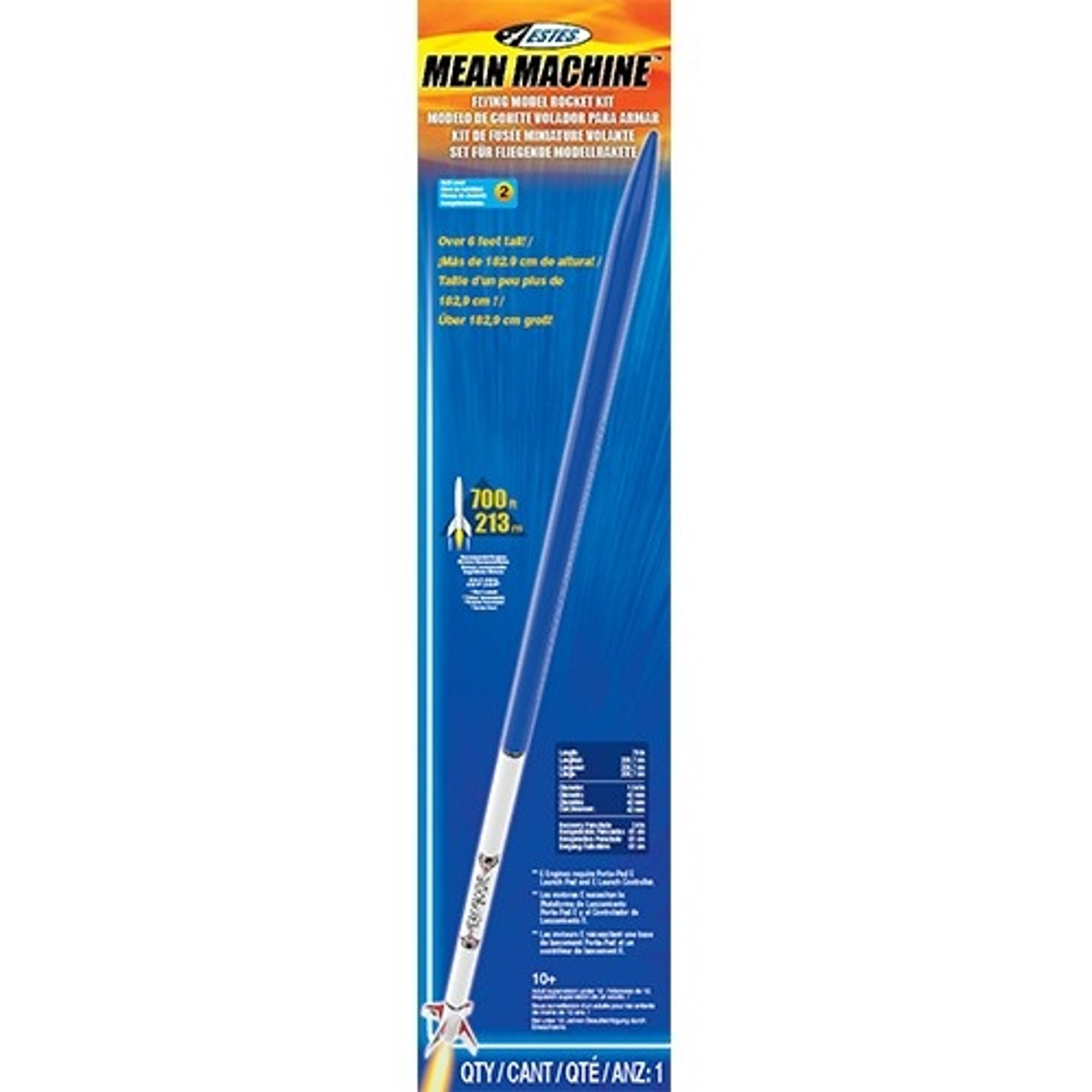 Estes Mean Machine Rocket Kit, Skill Level 2