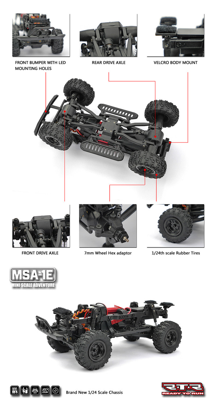 Carisma MSA-1E 1/24 Scale Coyote Pup RTR, 4WD, w/ 2.4 GHz KD Propo Radio