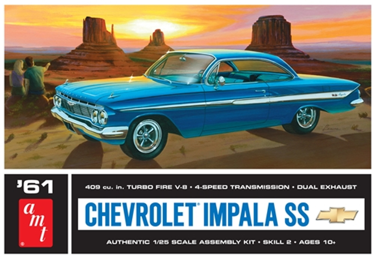 自動車 AMT Chevrolet Impala Fastback SS 1/25 AMT 1967 Chevy Impala SS 1/25 scale model kit