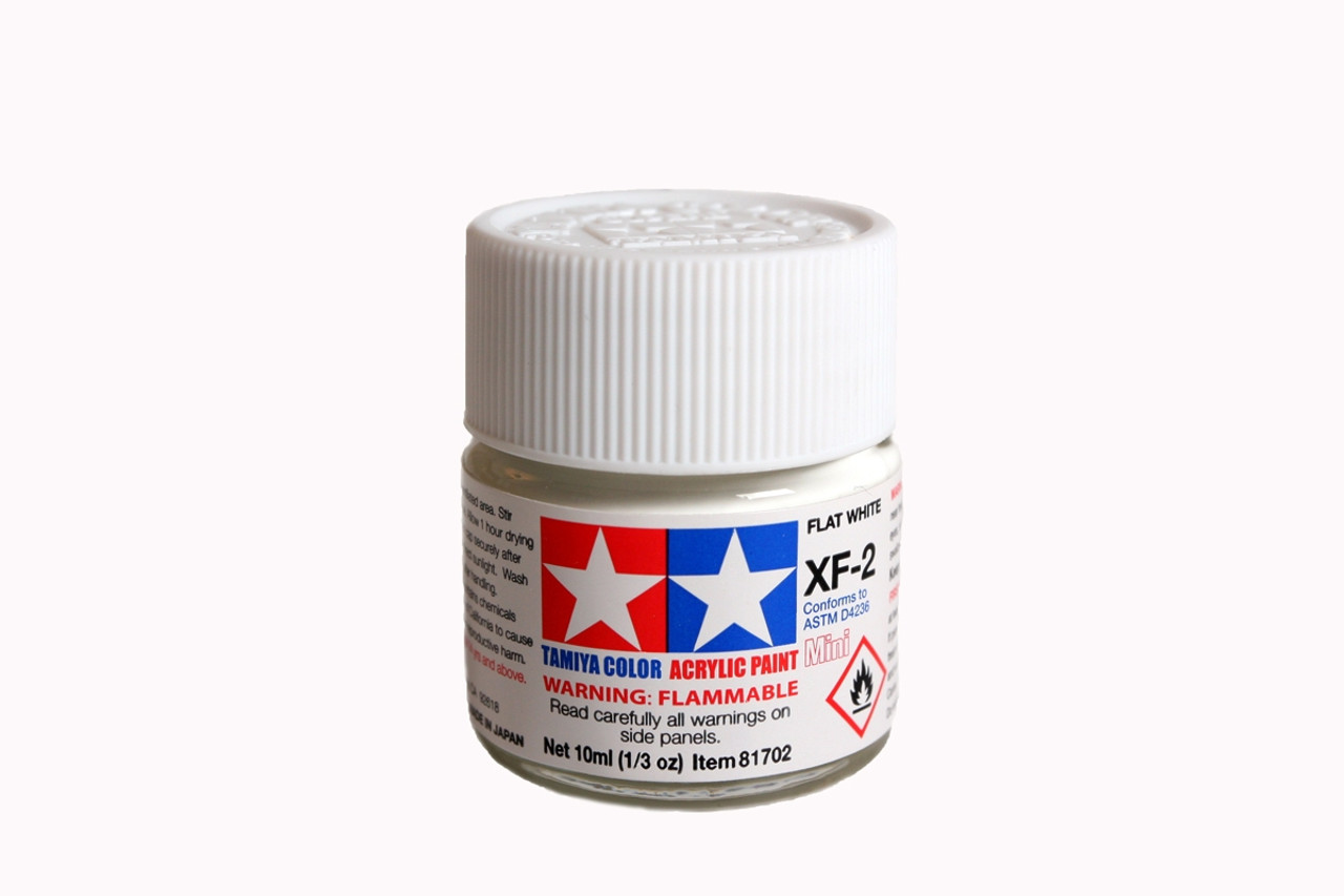 Tamiya 81702 Acrylic Mini XF2 Flat White Paint (10ml)