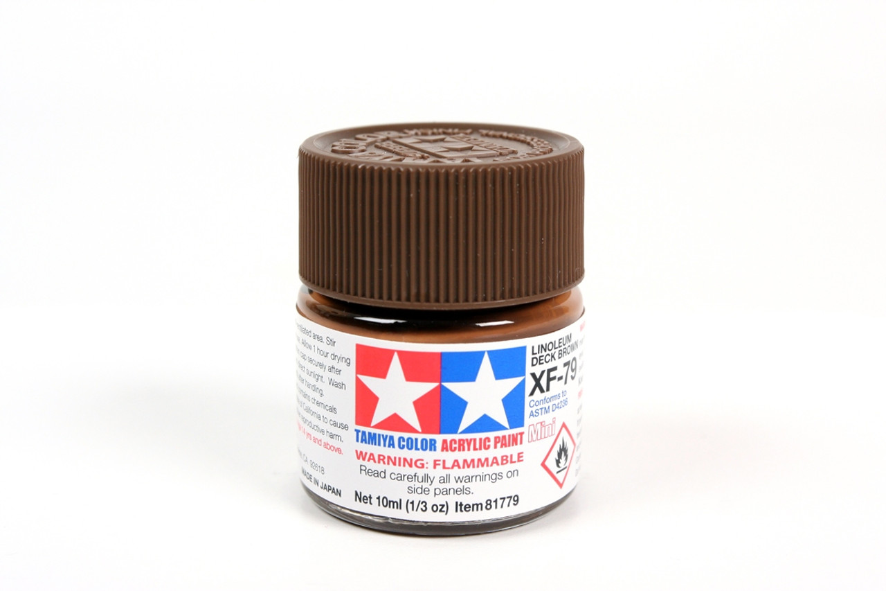 Tamiya 81779 Acrylic Mini XF79 Deck Brown Paint (10ml)