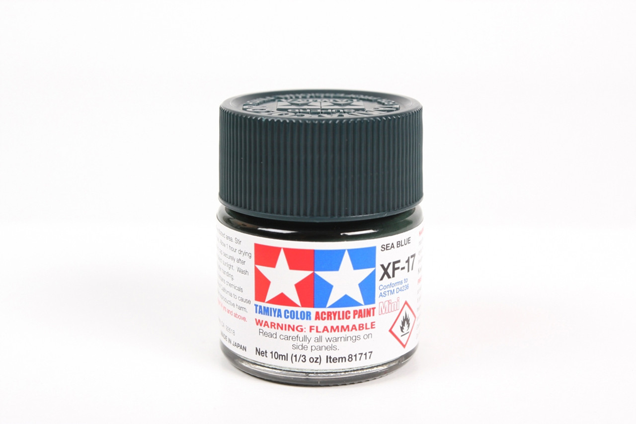 Tamiya Acrylic Mini XF17 Sea Blue Paint (10ml)