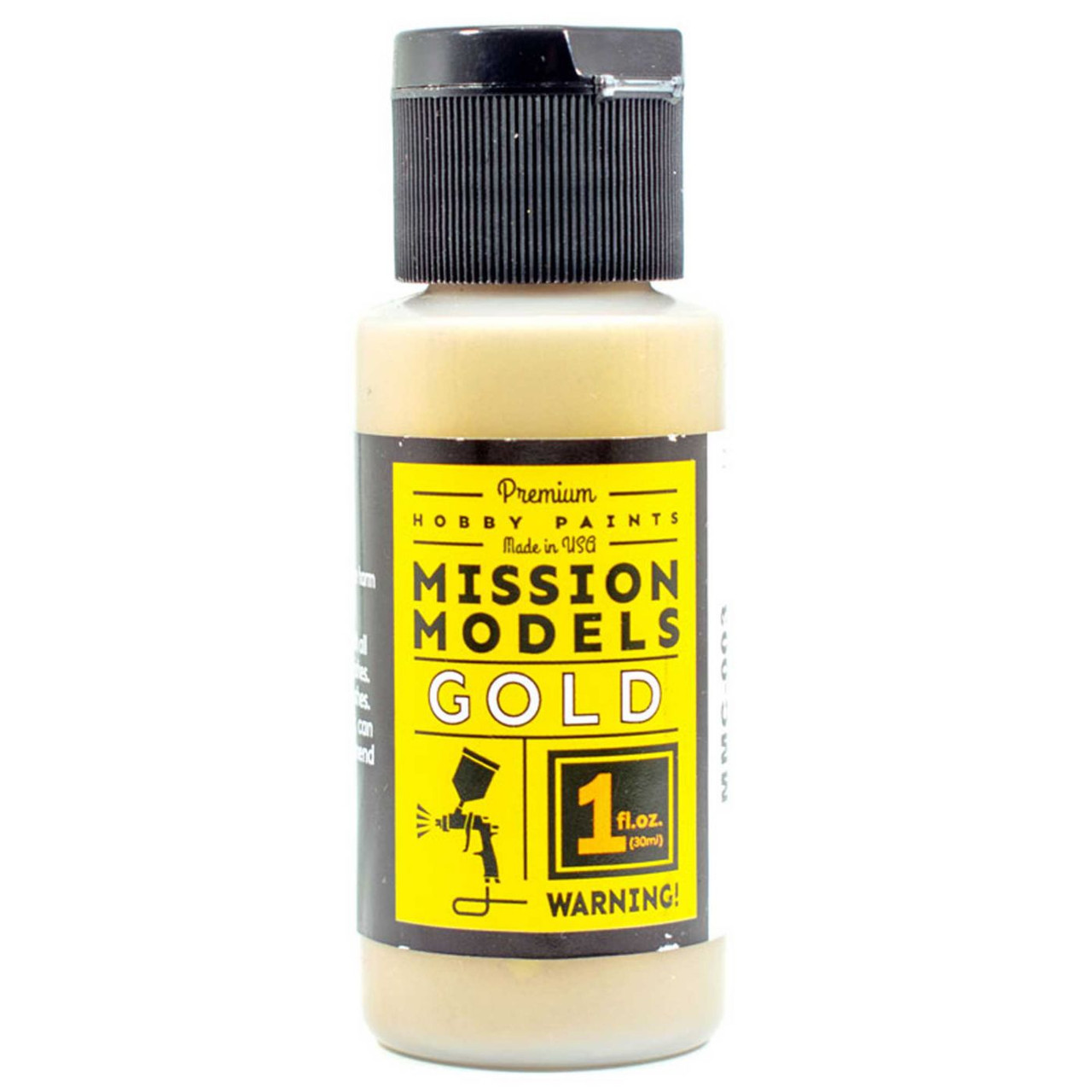 Mission Models MIOMMC-003 Acrylic Model Paint 1oz Bottle, Gold