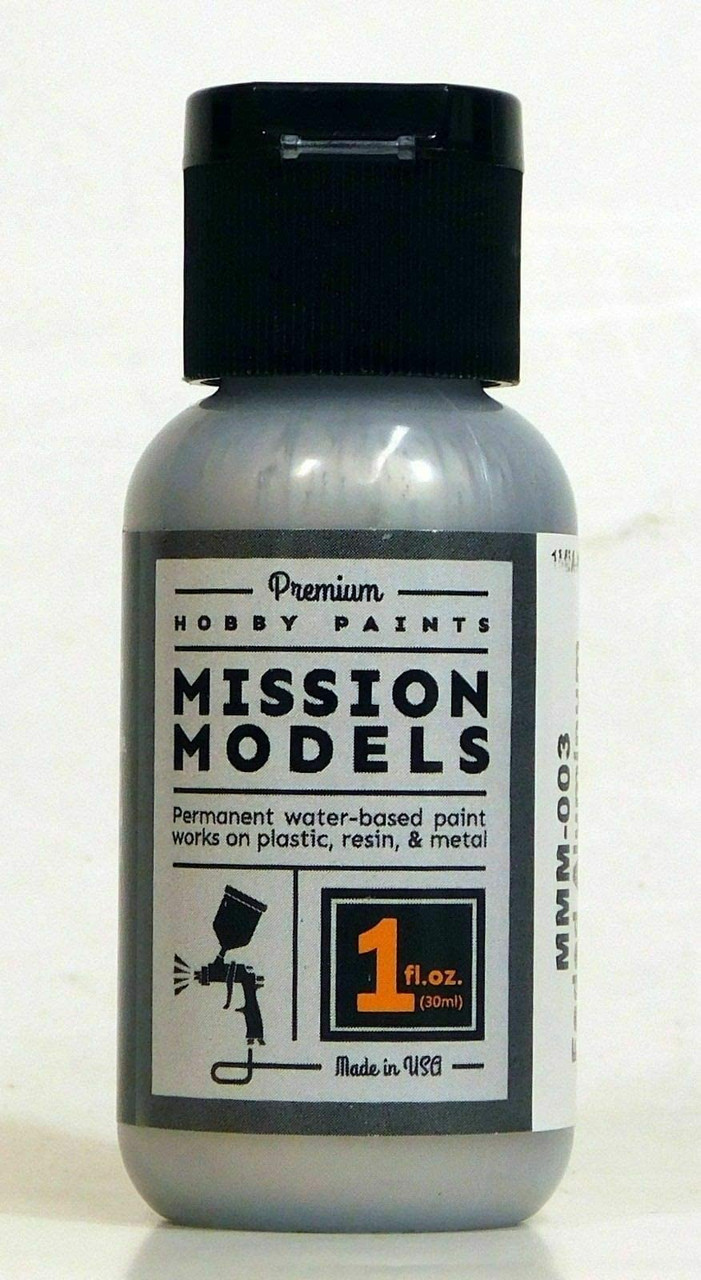 Mission Models MIOMMM-003 Acrylic Model Paint 1oz Bottle, Aluminum