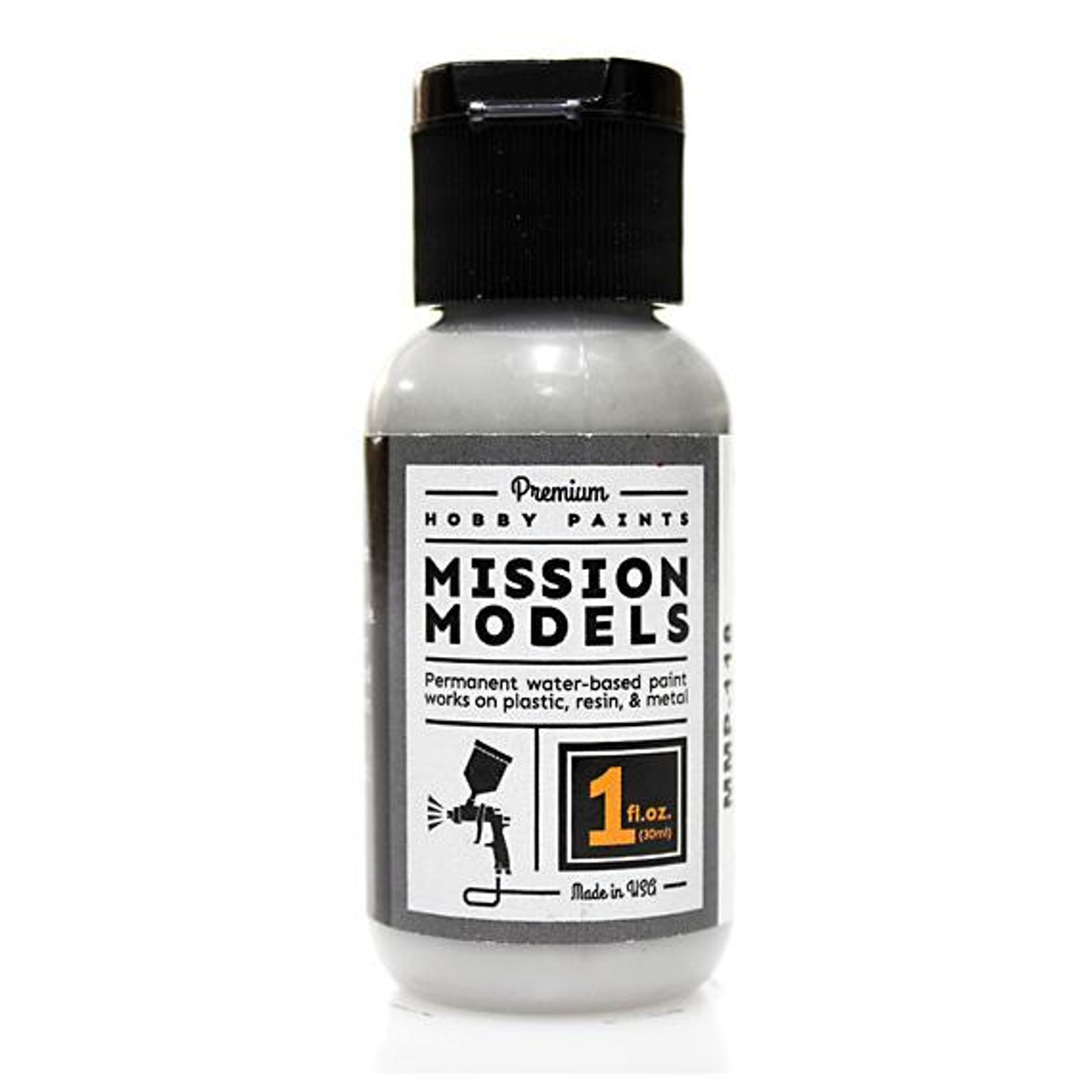 Mission Models MIOMMP-118 Acrylic Model Paint, 1 oz Bottle, Medium Grey