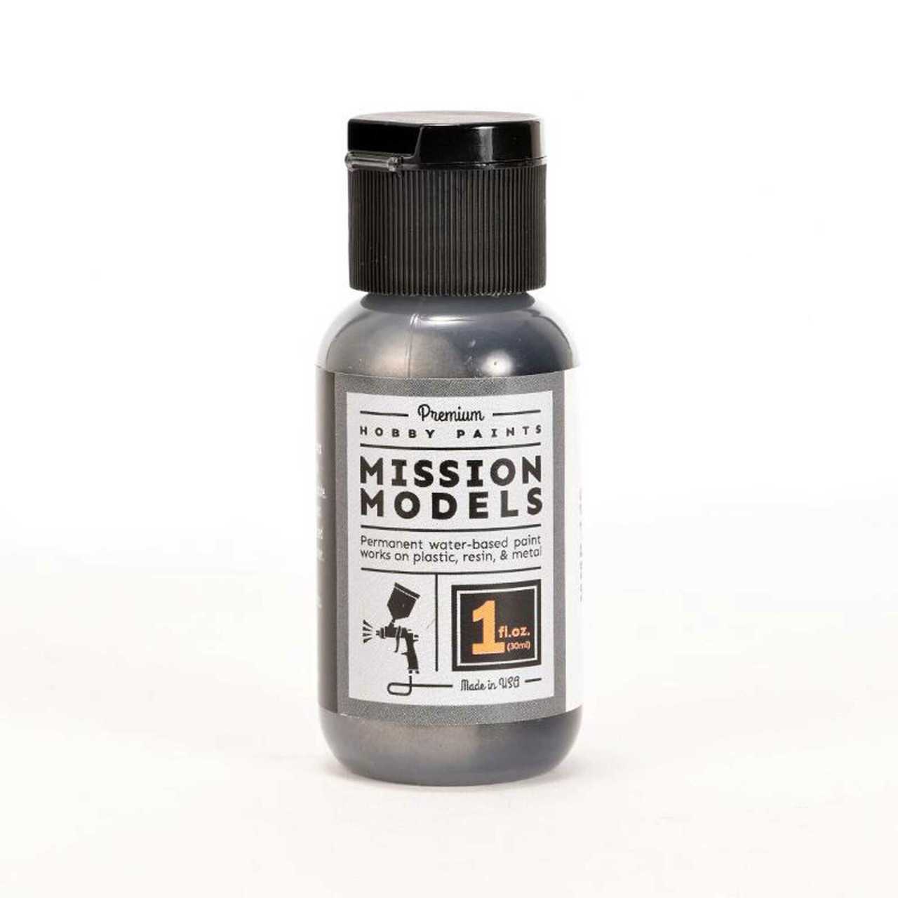 Mission Models MIOMMP-146 Acrylic Model Paint, 1oz Bottle, Pearl Deep Charcoal