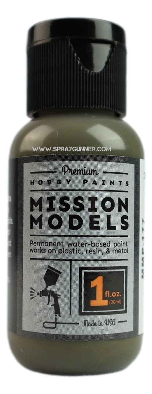 Mission Models MIOMMP-177 Acrylic Model Paint, 1oz Bottle, Armor Yellow (Railroad)
