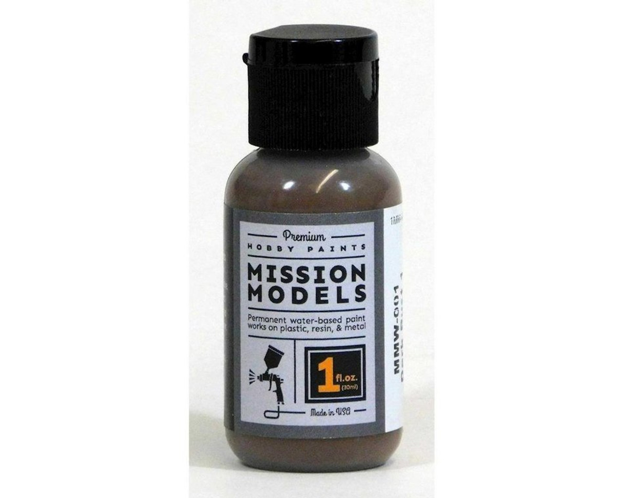 Mission Models MIOMMW-001 Acrylic Model Paint 1 oz Bottle, Dark Rust 1