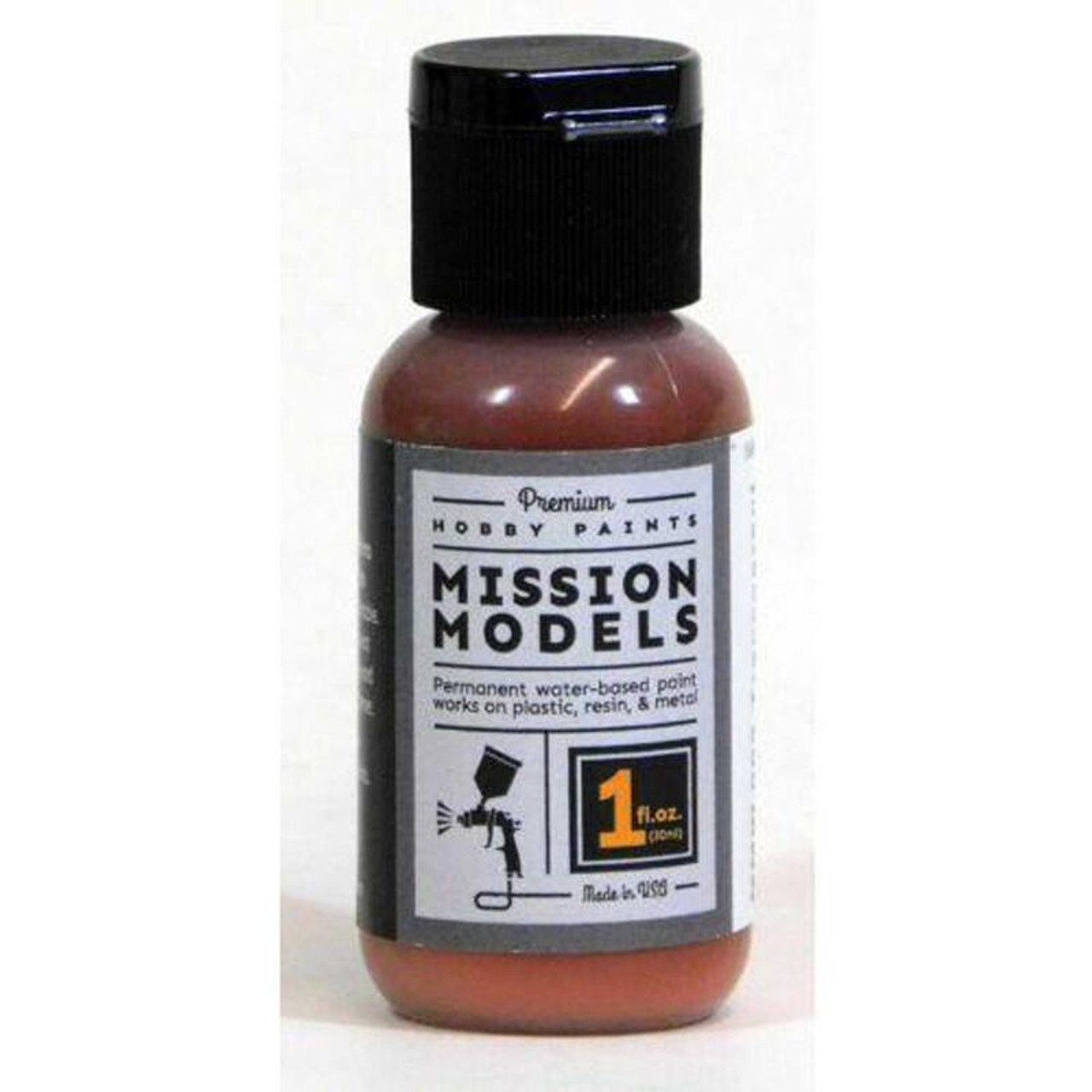 Mission Models MIOMMW-003 Acrylic Model Paint 1 oz Bottle, Transparent Light Rust