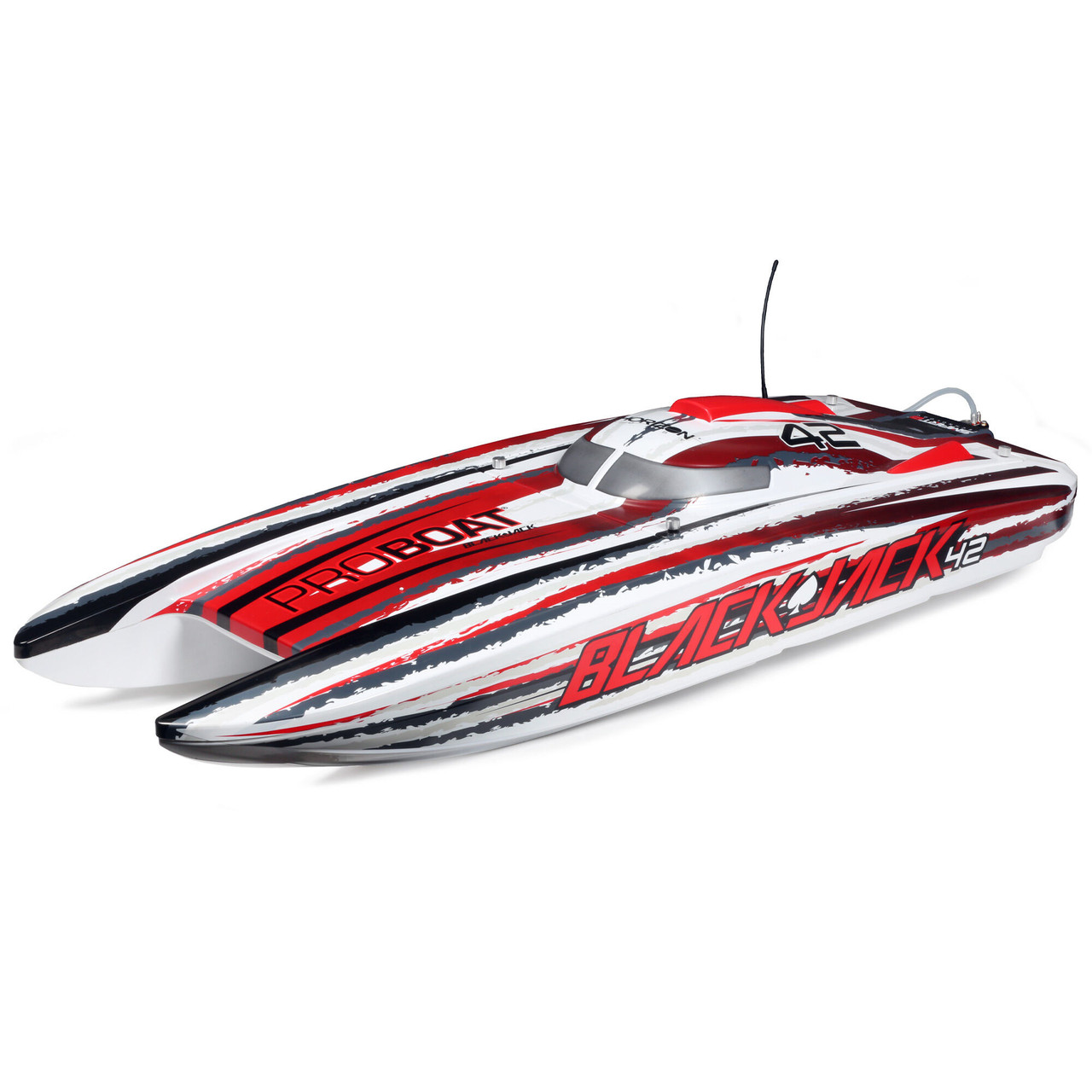 Pro Boat Blackjack 42" 8S Brushless RTR Electric Catamaran (White/Red) w/2.4GHz Radio System