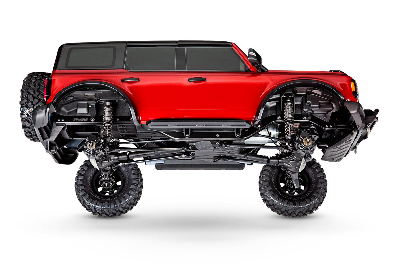 Traxxas TRX-4 1/10 Trail Crawler Truck w/2021 Ford Bronco Body (Red) w/TQi  2.4GHz Radio