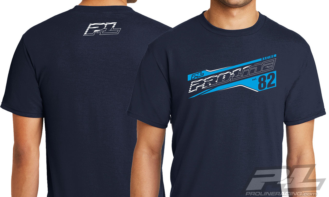 Pro-Line Streak Deep Navy T-Shirt, X-Large