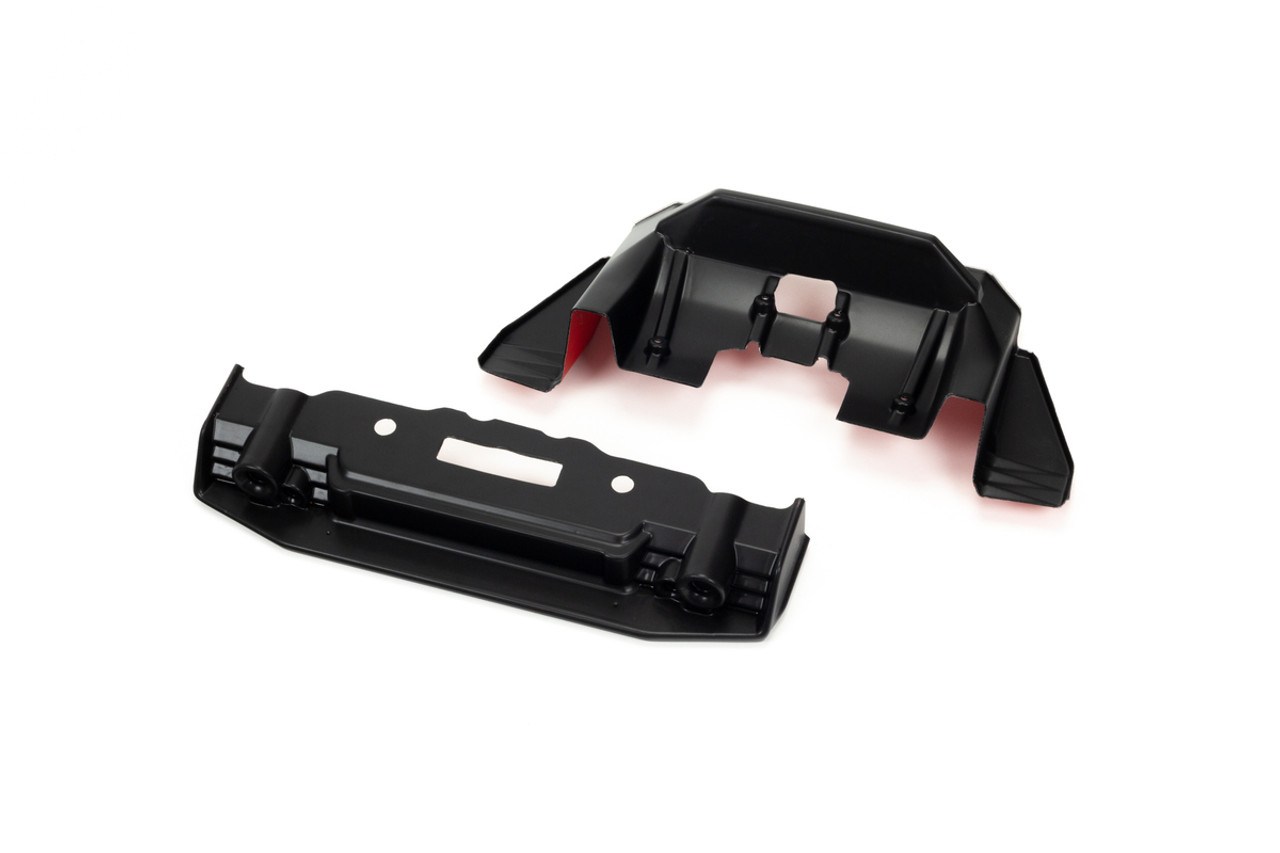 Arrma 410008 Felony 6S BLX Painted Trimmed Splitter and Diffuser (Black/Red)