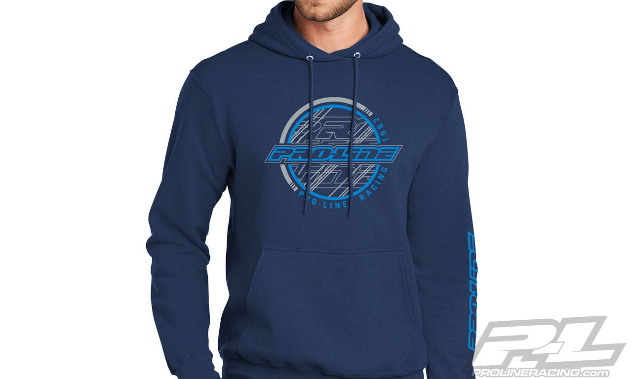 Pro-Line Sphere Navy Hoodie Sweatshirt, Medium