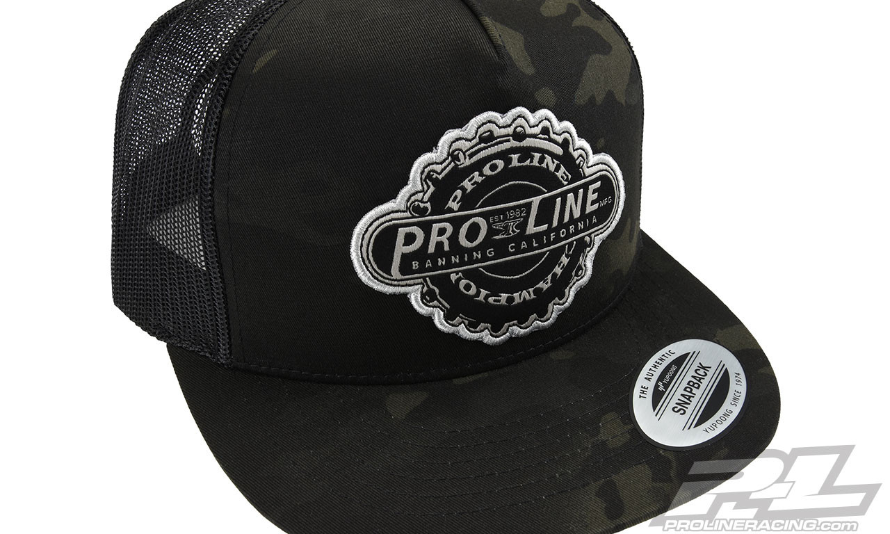 Proline Manufactured Dark Camo Trucker Snapback Hat