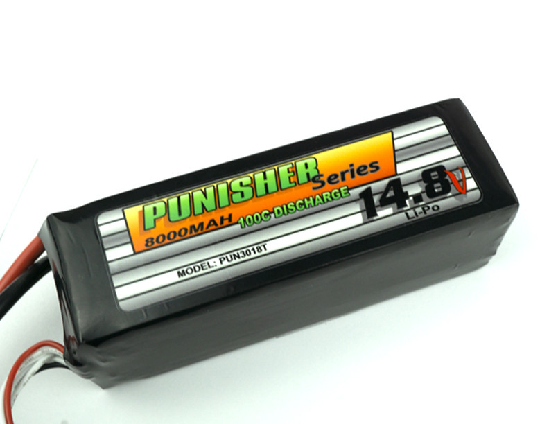 "Punisher Series" 8000/100C 4cell Soft Case Lipo (Traxxas)