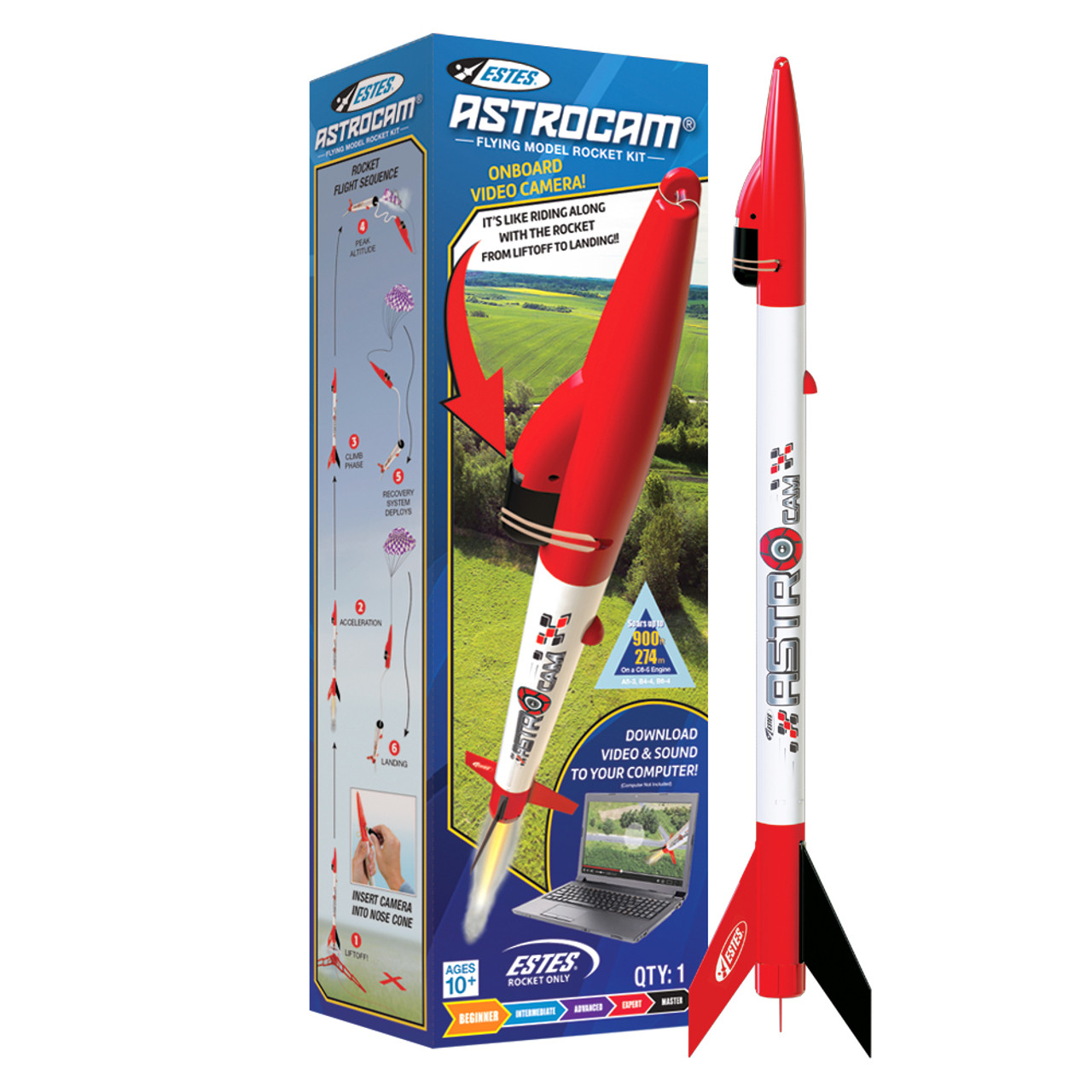 Estes Astrocam Flying Model Rocket with Onboard Video Camera