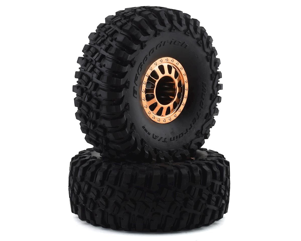 Losi 2.2 Wheels with BFG Tire, Copper, Lasernut U4