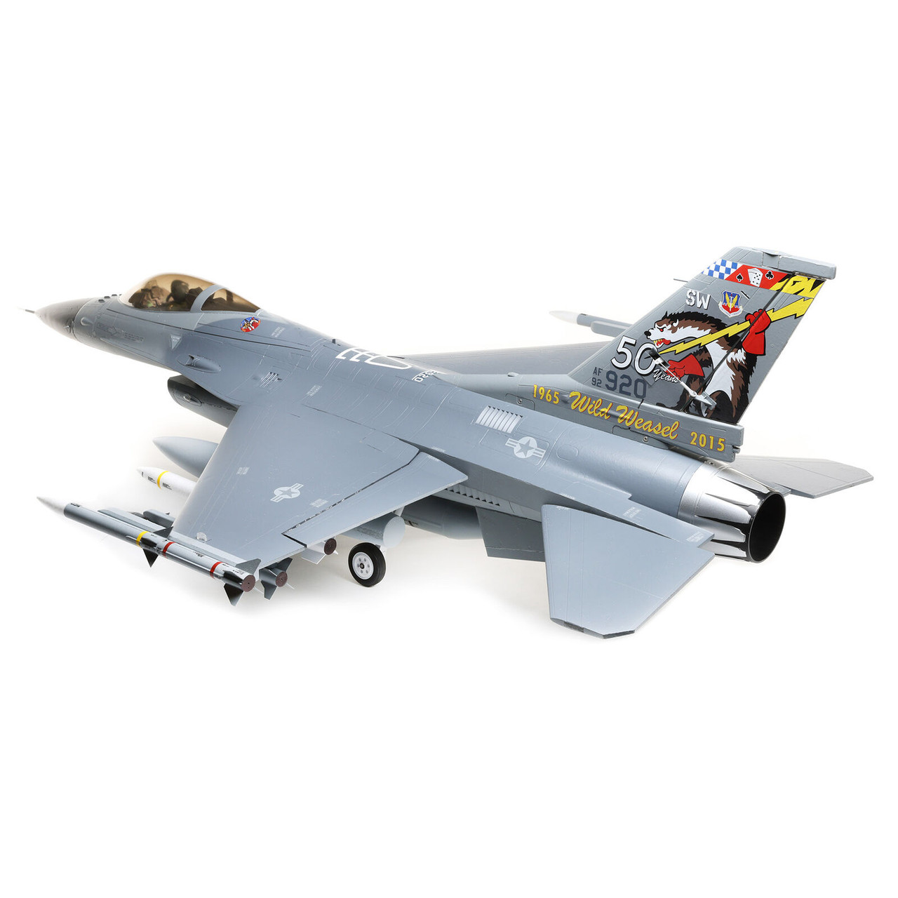 Eflite F-16 Falcon 80mm EDF Jet Smart BNF Basic with SAFE Select, 1000mm