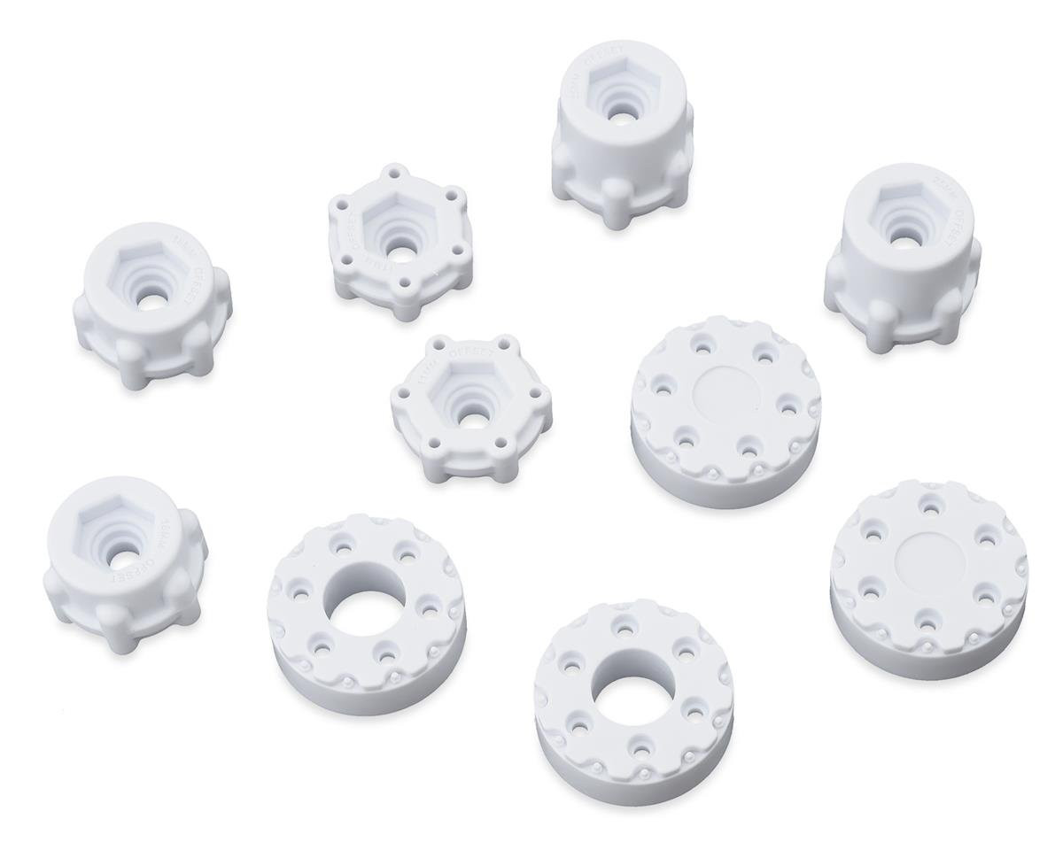 JConcepts Krimson Dually 2.6" Dual Truck Wheels w/Adaptors & Covers (White) (2)