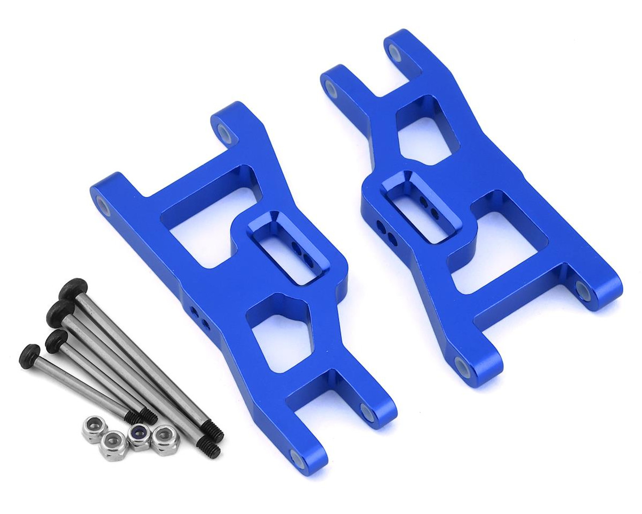 ST Racing 3631XB Aluminum Heavy Duty Front Suspension Arms w/ Locknut Hinge Pins, Traxxas Slash, Blue