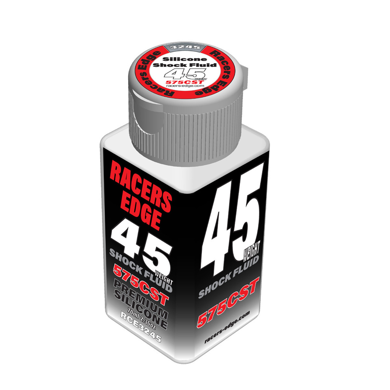 Racers Edge 45 Weight, 575cSt, 70ml 2.36oz Pure Silicone Shock Oil