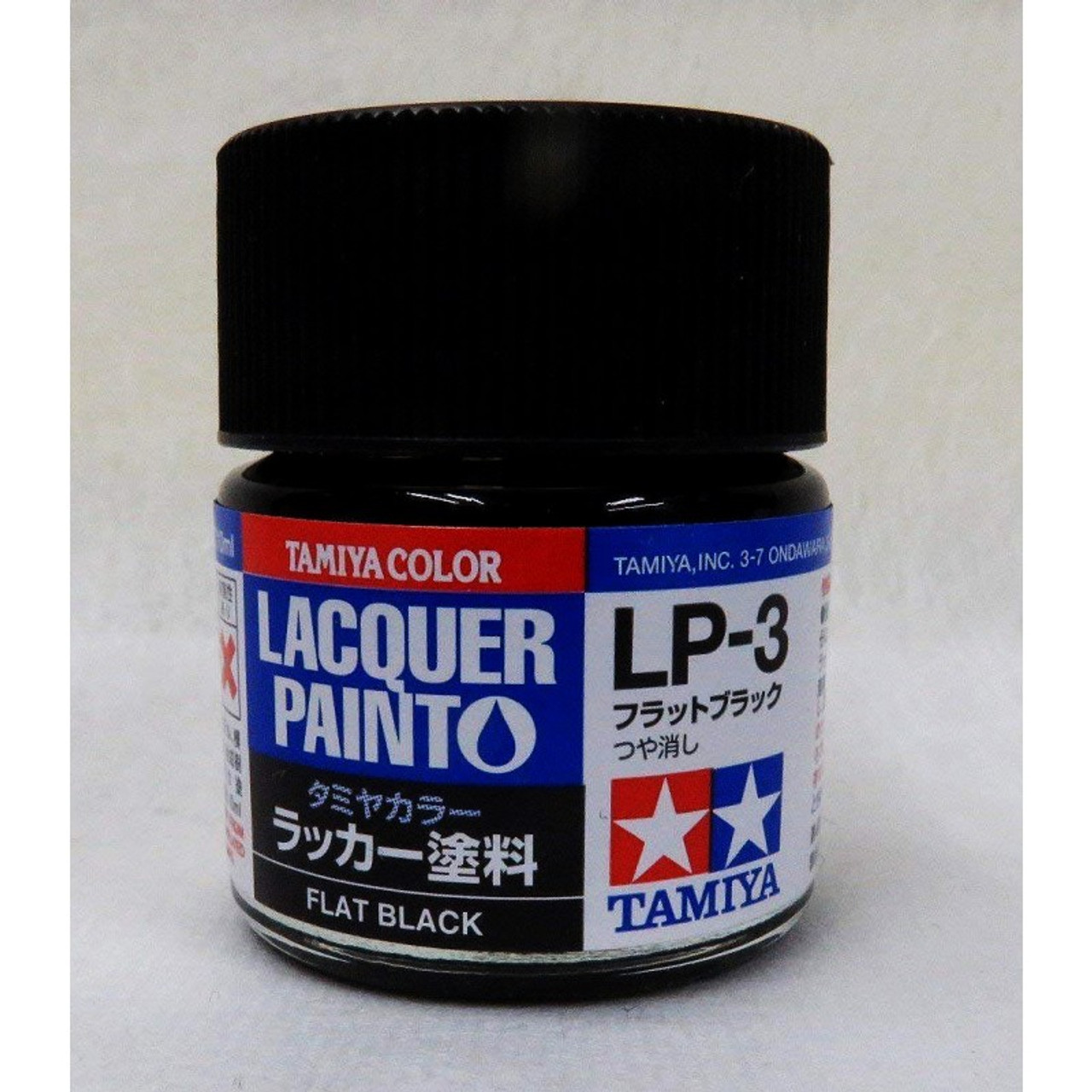 Tamiya 82103 Lacquer Paint LP-3 Flat Black 10ml Bottle