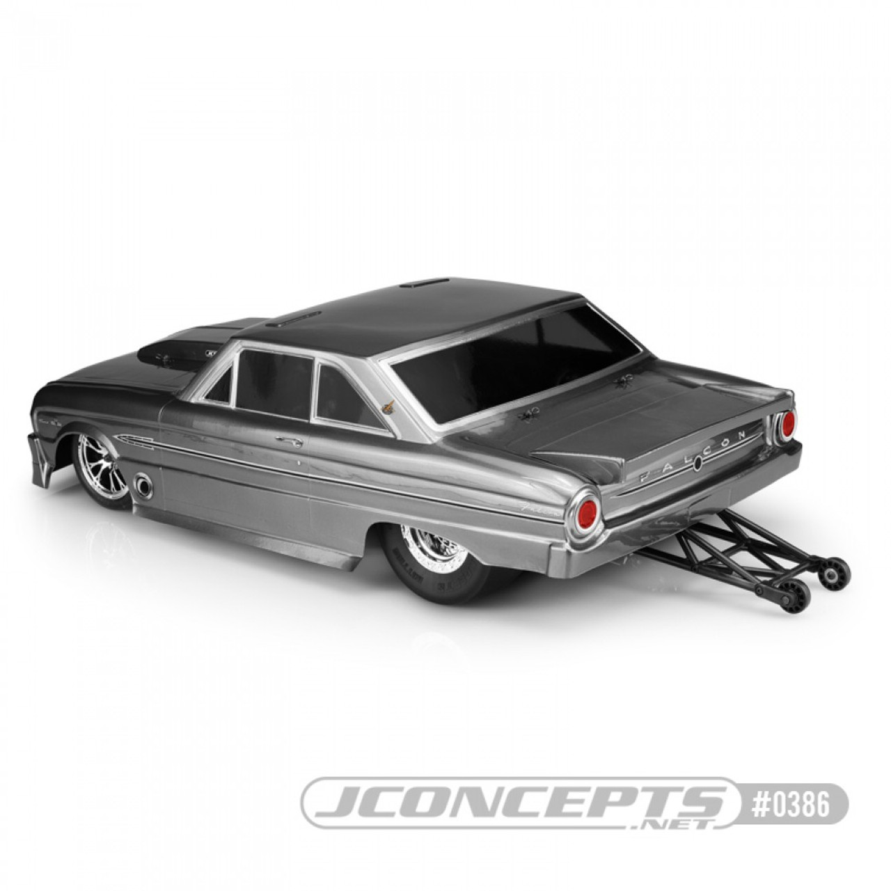 JConcepts 0386 1963 Ford Falcon Street Eliminator Drag Racing Body (Clear)