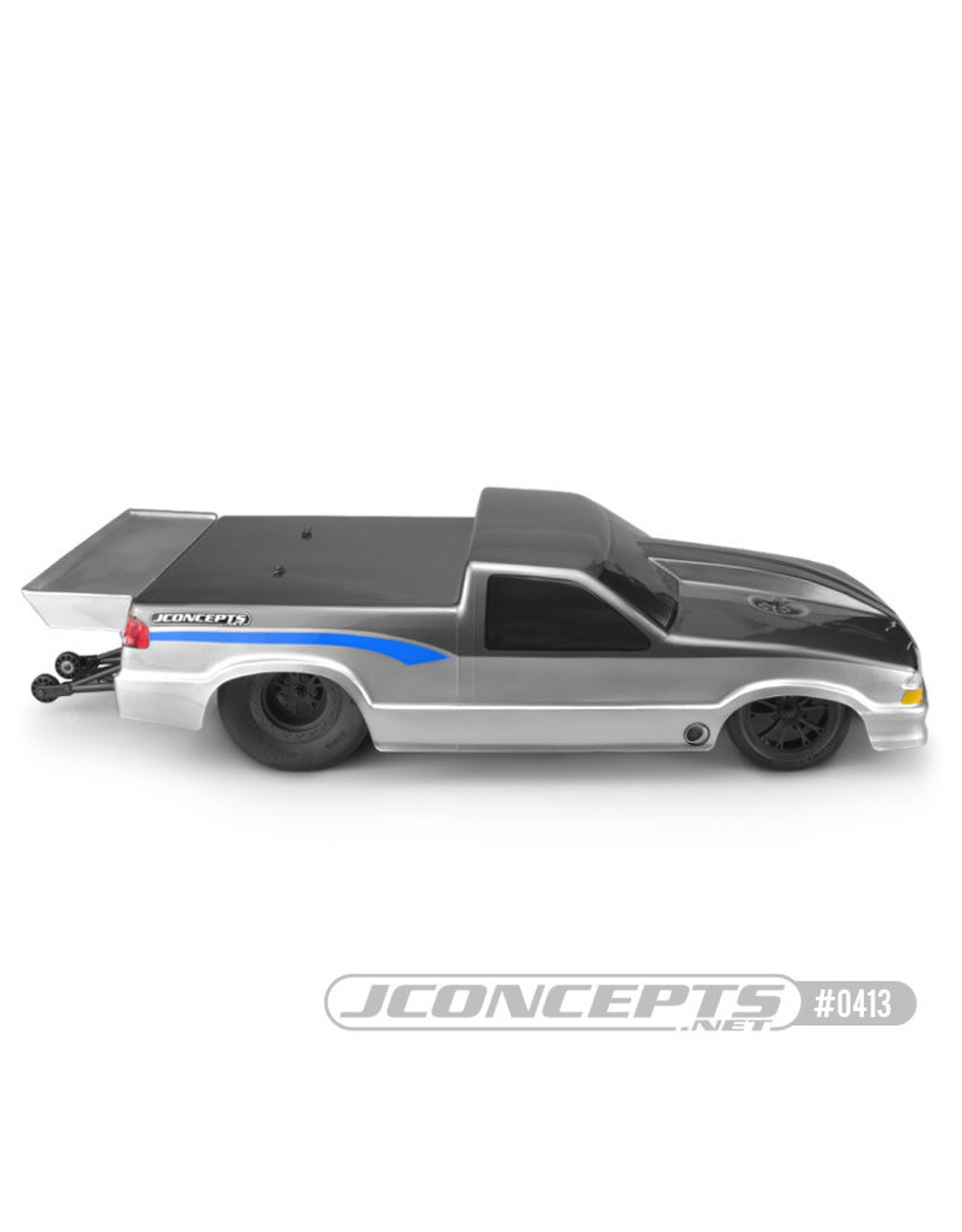 JConcepts 0413 2002 Chevy S10 Drag Truck Street Eliminator Drag Racing Body (Clear)