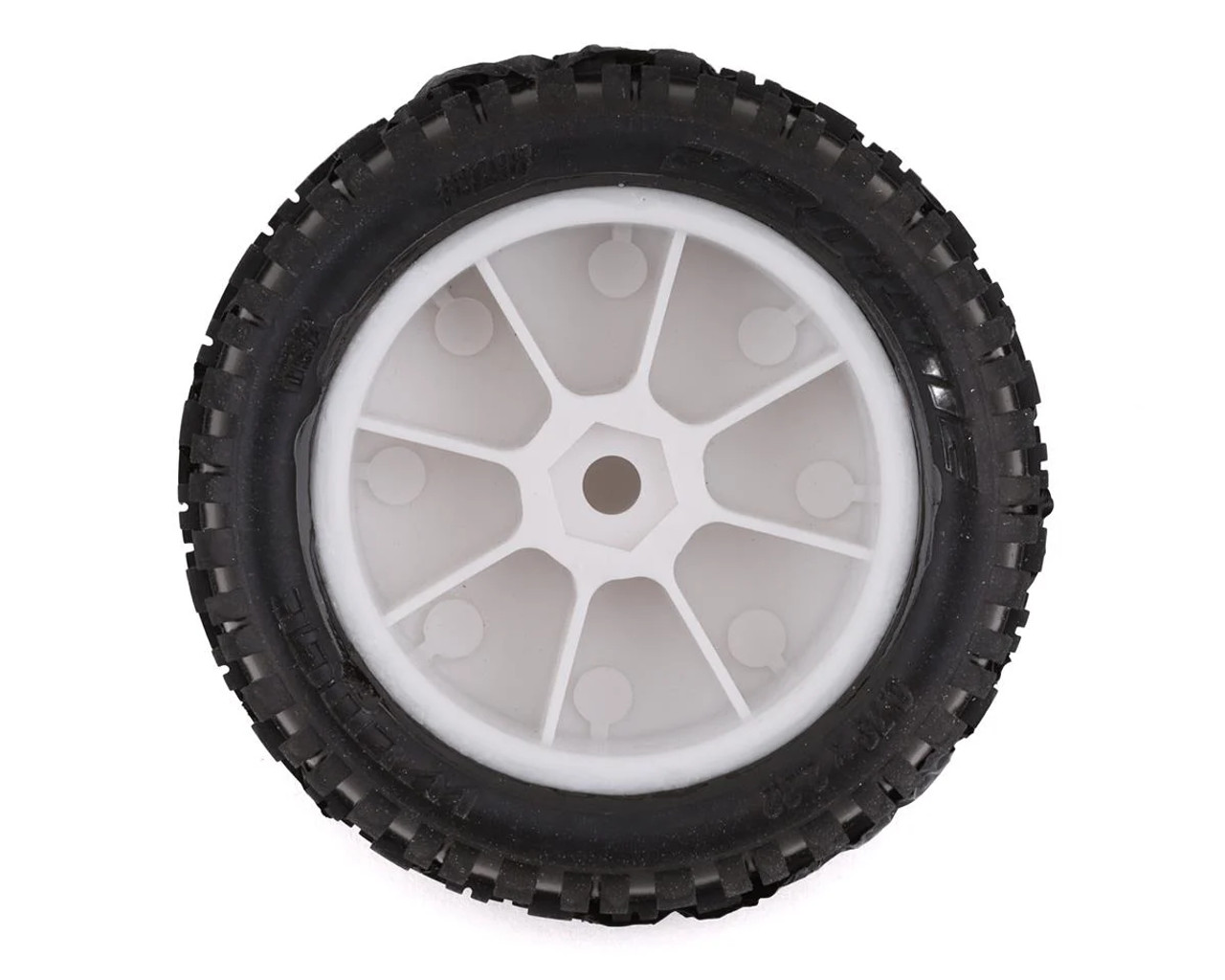 Proline 8298-13 1/18 Wedge Front Carpet Mini-B Tires Mounted 8mm White Wheels (2)