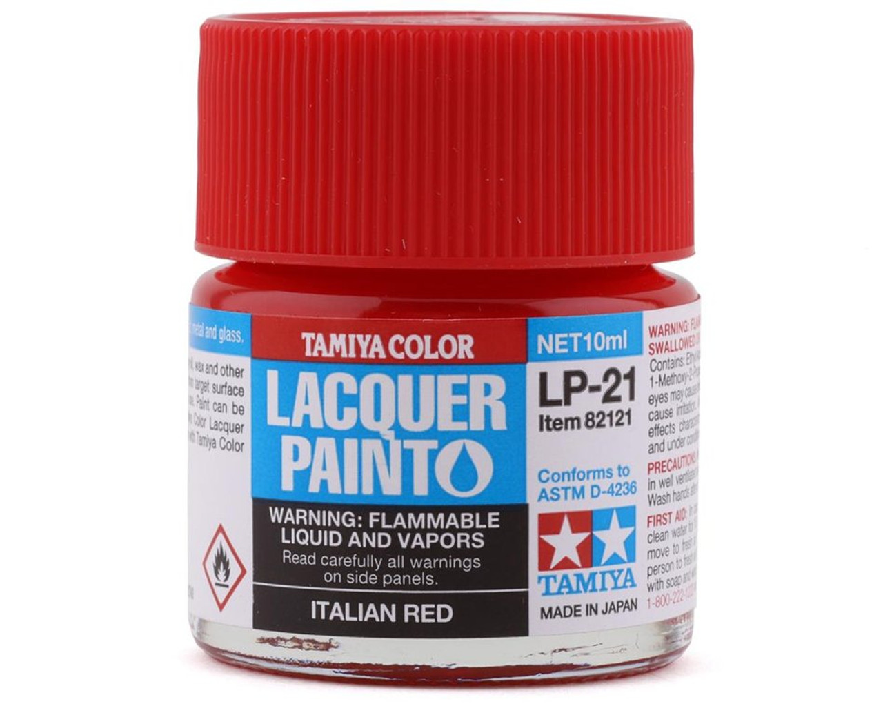 Tamiya 82121 Lacquer Paint LP-21 Italian Red 10ml Bottle