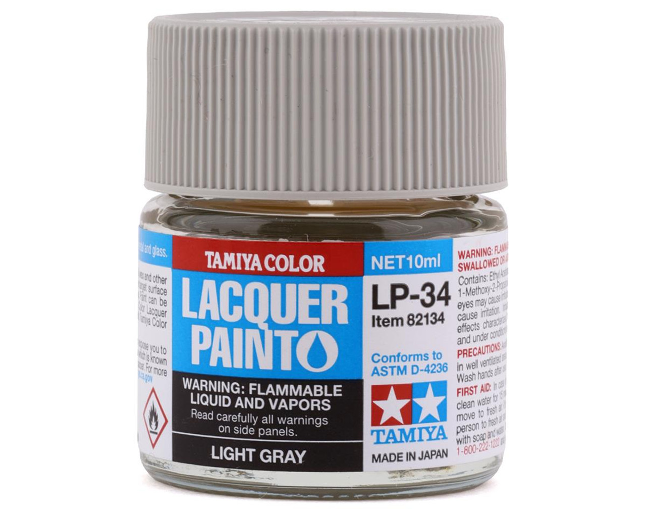 Tamiya 82134 Lacquer Paint LP-34 Light Gray 10ml Bottle