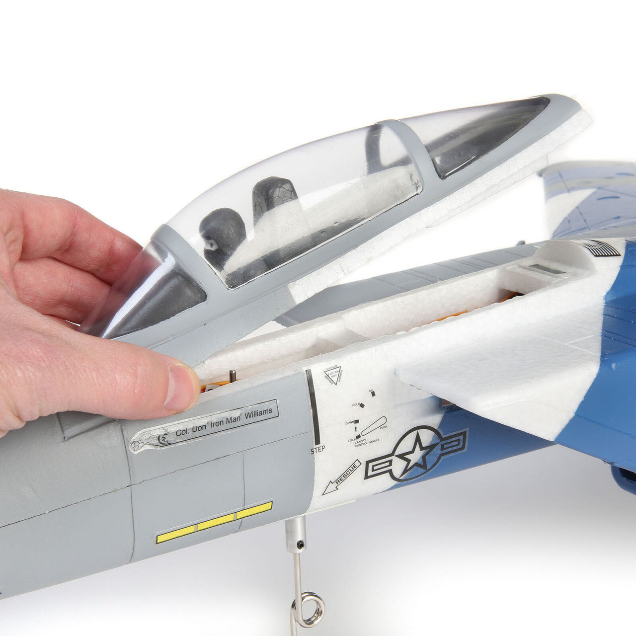 E-flite F-15 Eagle 64mm EDF Jet | Aereo RC BNF Basic Con AS3X E SAFE Select | Modello Da Collezione