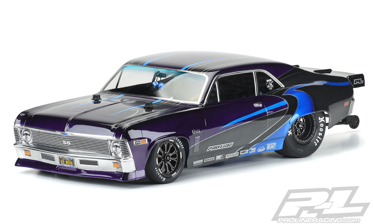 Proline 3531-00 1969 Chevy Nova Clear Body: 22S/Slash 2wd Drag Car