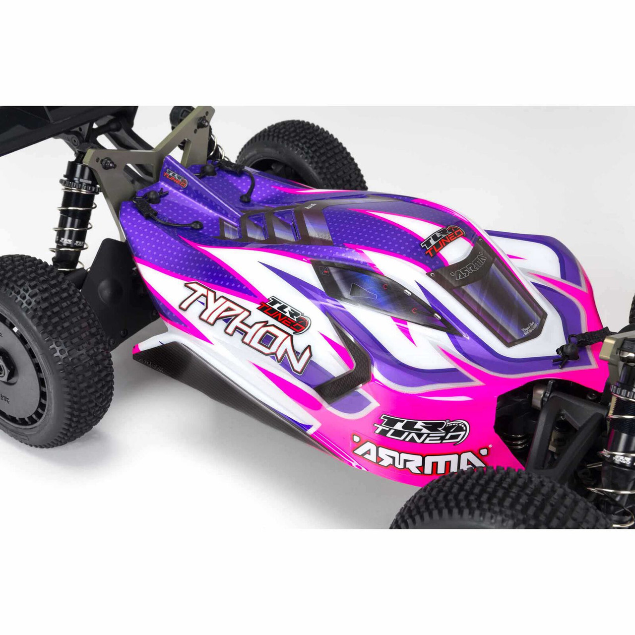 ARRMA TYPHON 6S TLR付属タイヤ2台分8本セット 1/8バギー ARRMA 1/8 TYPHON 6S TLR Tuned 4X4 RTR Brushless Buggy, Red/Blue