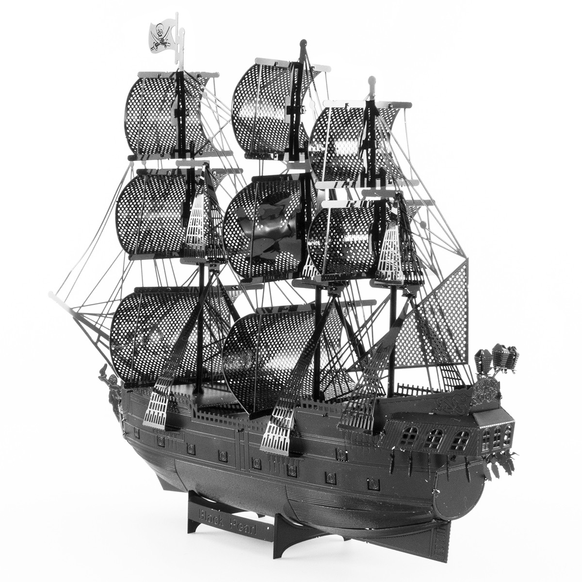 Metal Earth ICONX Black Pearl Ship, Black Version