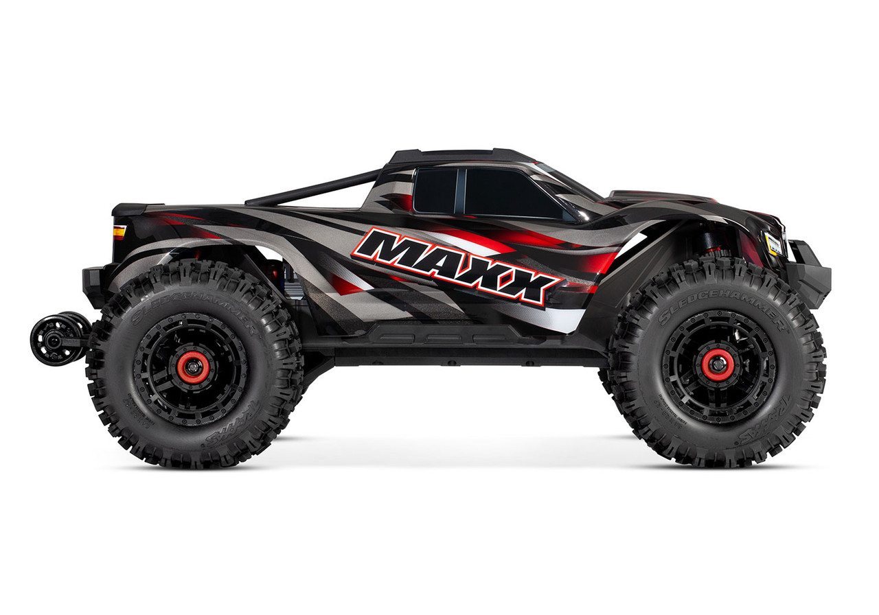 Traxxas Maxx with Widemaxx 1/10 4wd Brushless Electric Monster Truck w/ TQi  2.4GHz Radio System, Red