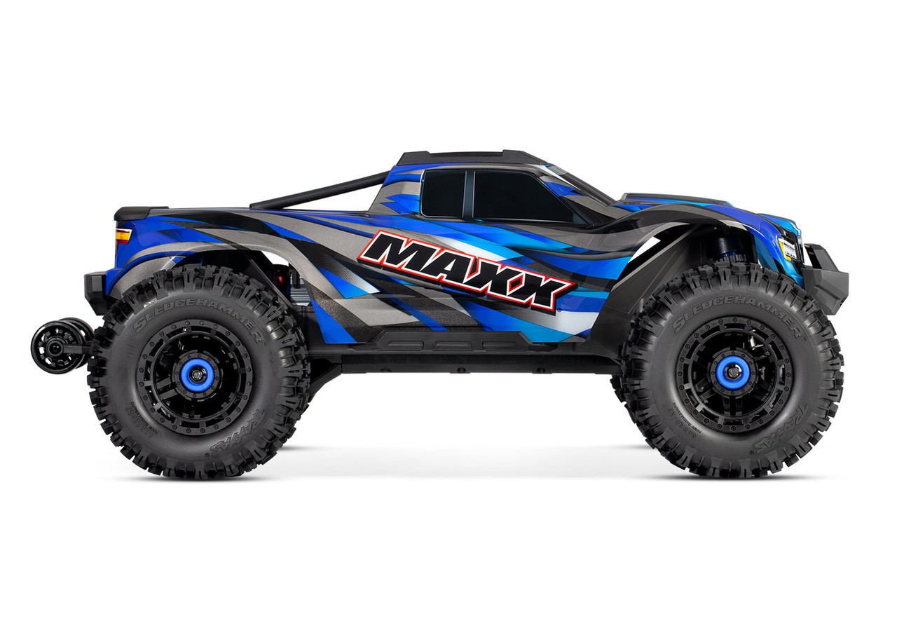 Traxxas Maxx with Widemaxx 1/10 4wd Brushless Electric Monster Truck w/ TQi 2.4GHz Radio System, Blue