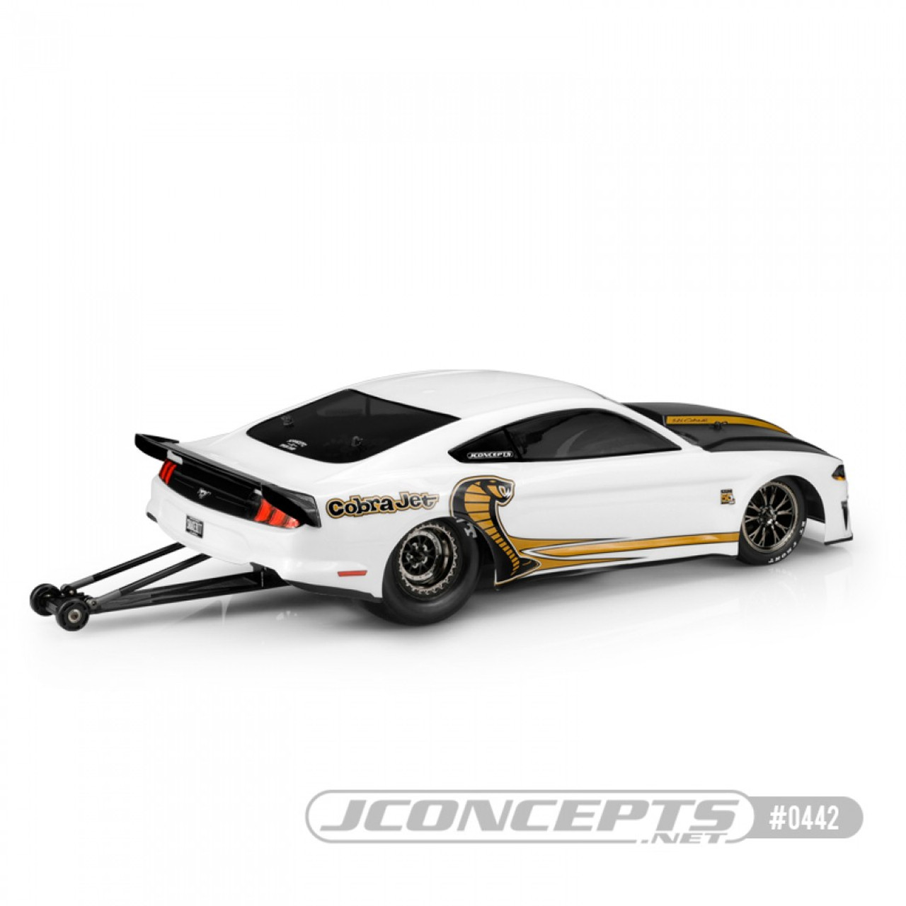 JConcepts 2018 Ford Mustang "Cobra Jet" Street Eliminator Drag Racing Body (Clear)