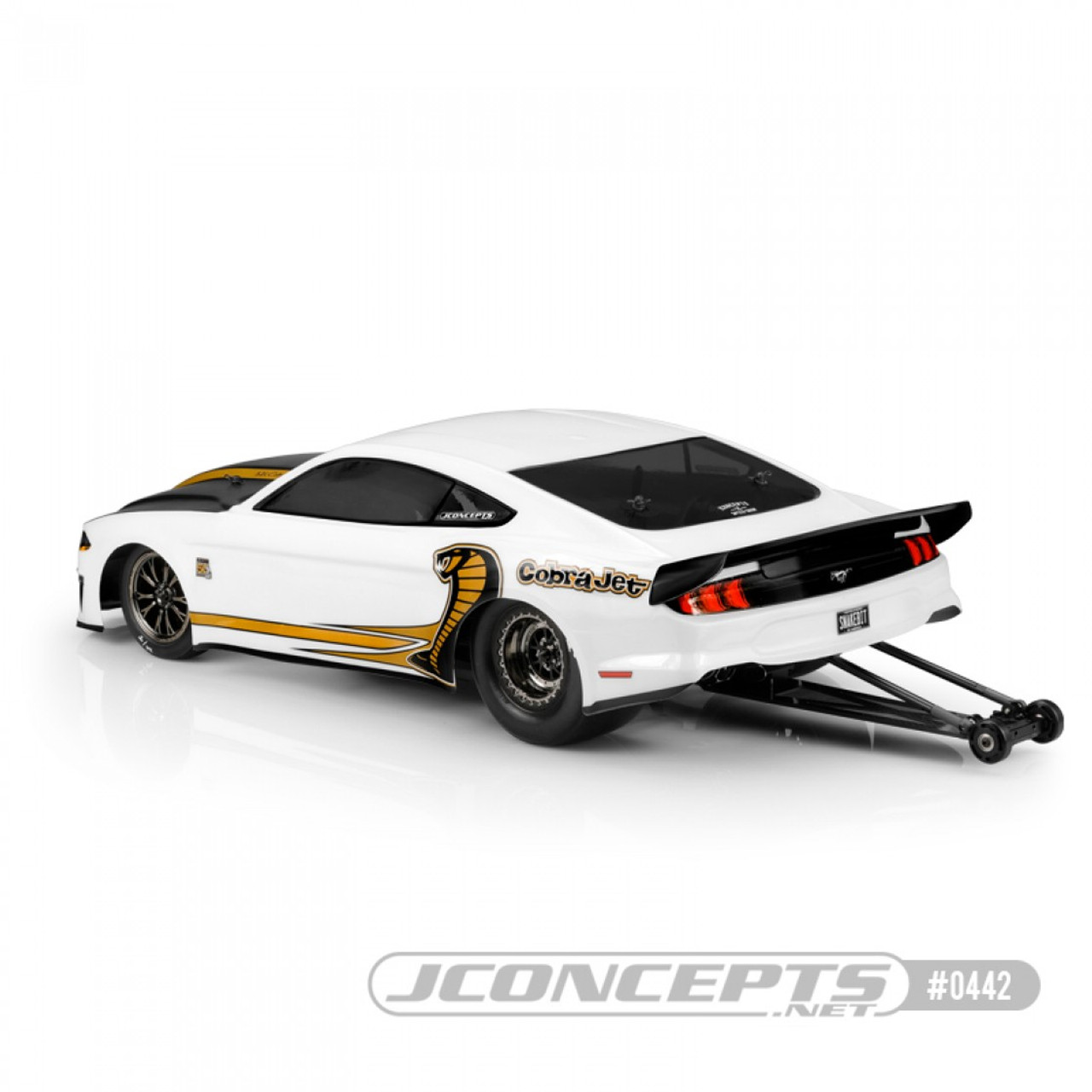 JConcepts 2018 Ford Mustang "Cobra Jet" Street Eliminator Drag Racing Body (Clear)