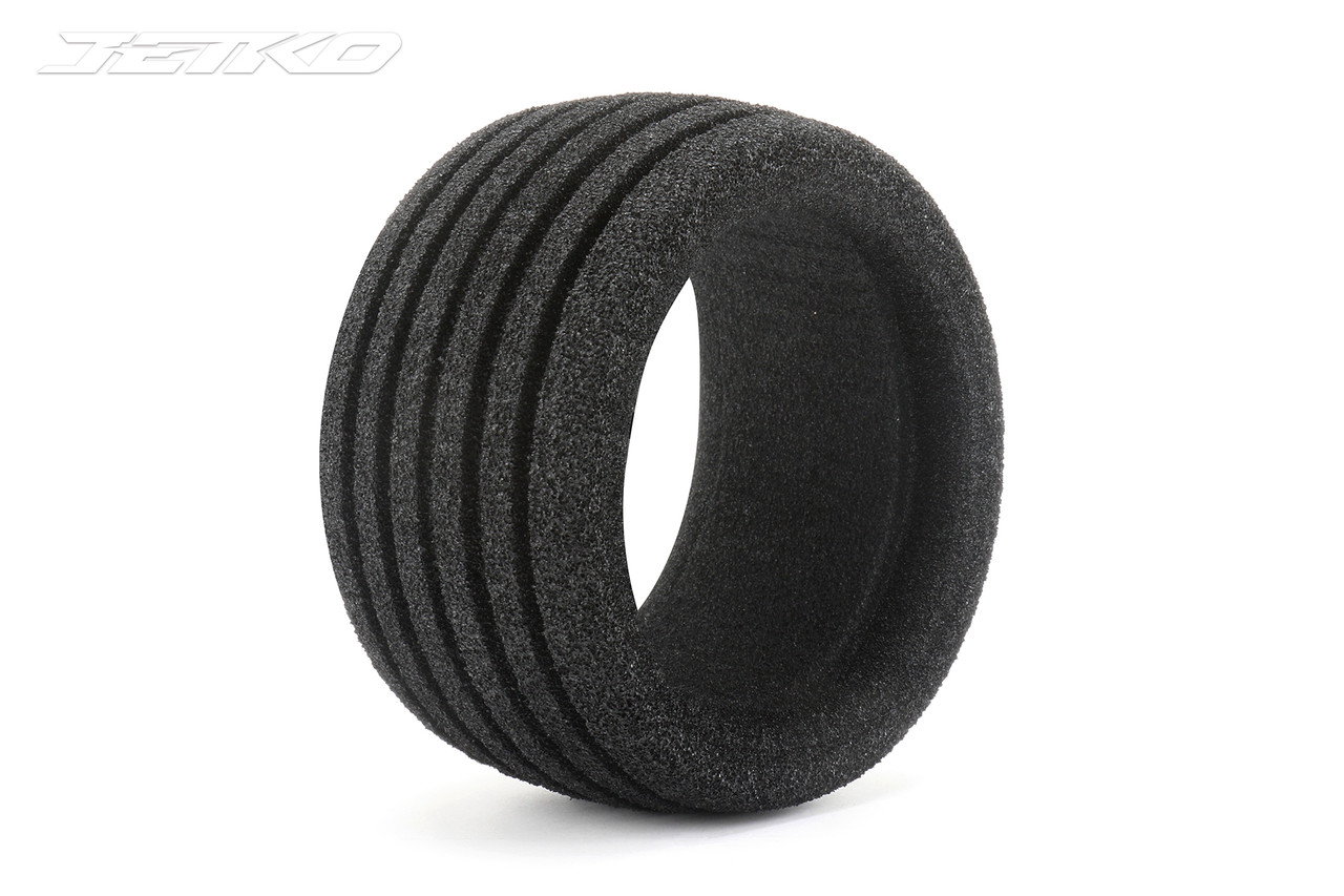 Jetko Rockform 1/8 MT 3.8 Tires Mounted on Black Claw Rims, Medium Soft, Belted, 17mm 0" Offset (2)