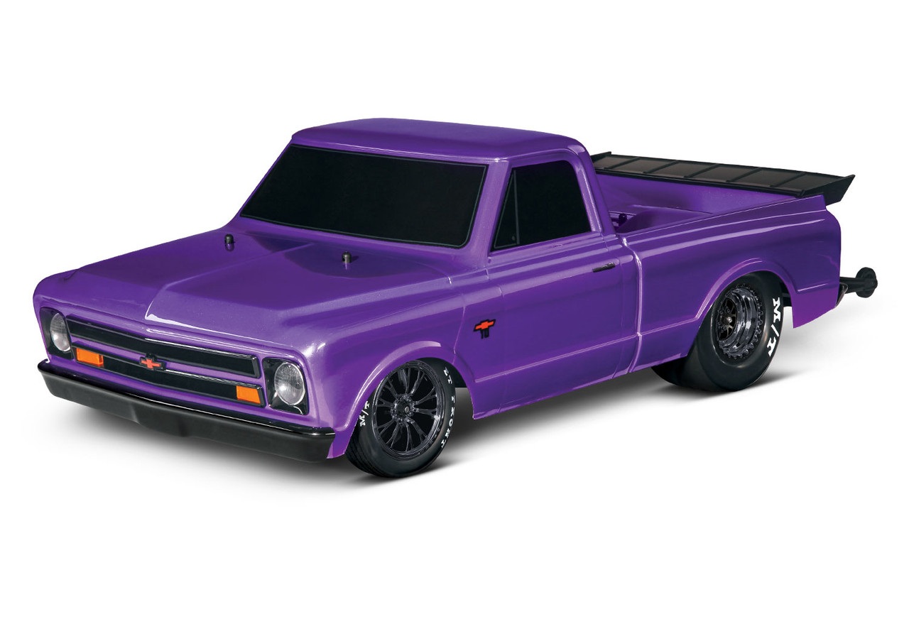 Traxxas 9411P Chevrolet C10 Slash Drag Body, Purple