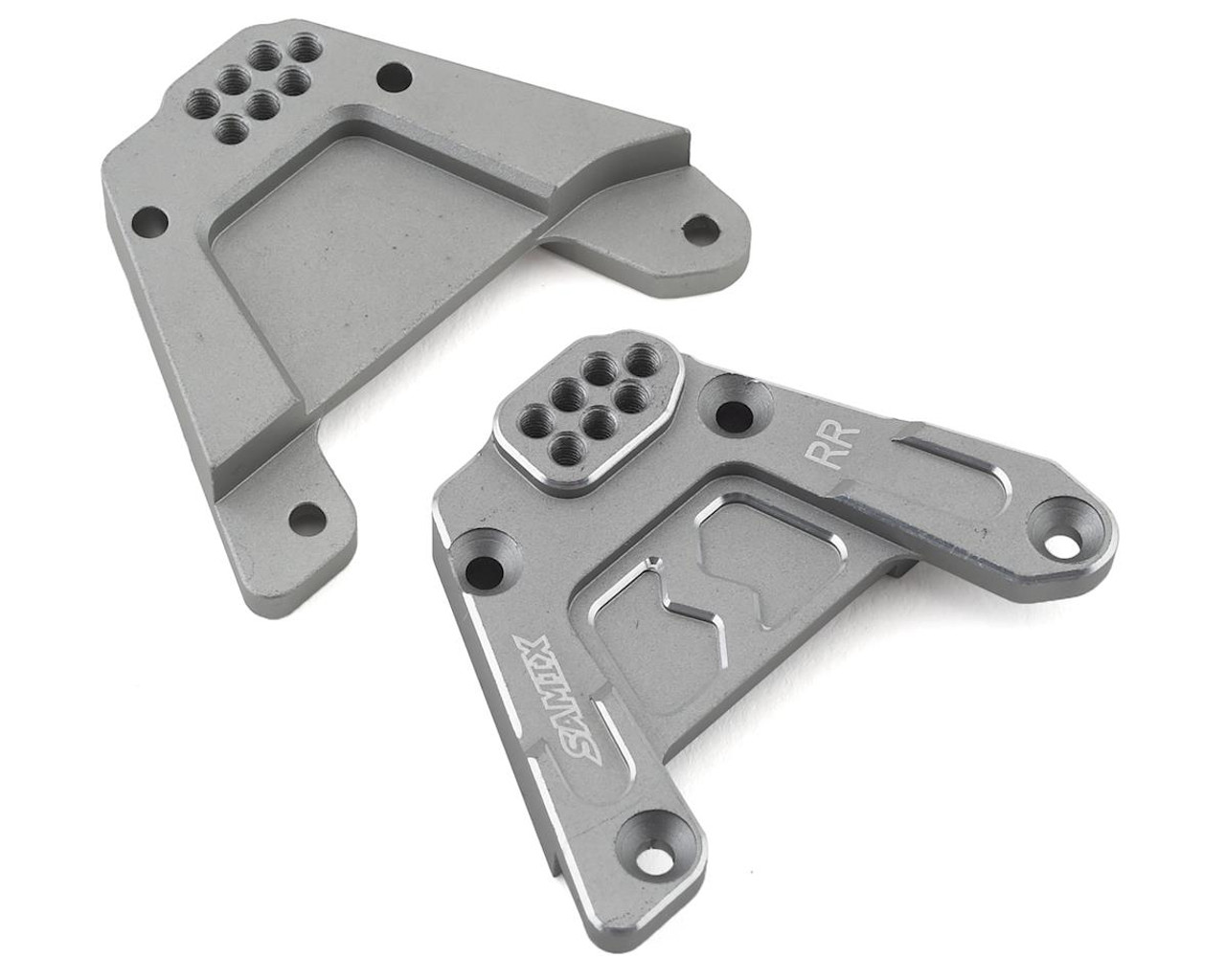 Samix SCX10 III Rear Shock Plate (2) (Grey)