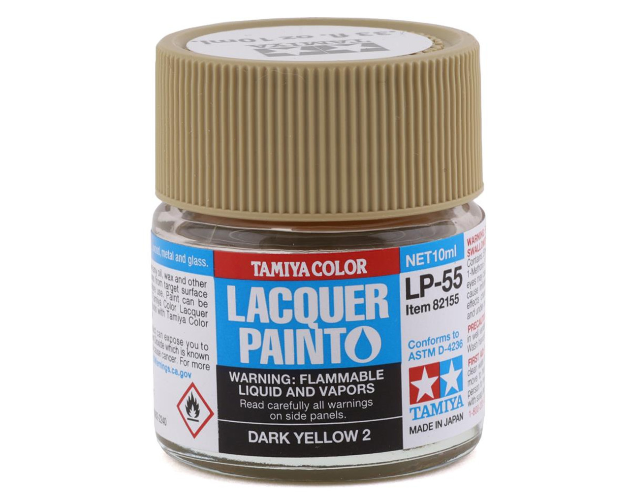 Tamiya 82155 Lacquer Paint LP-55 Dark Yellow 2 10ml Bottle