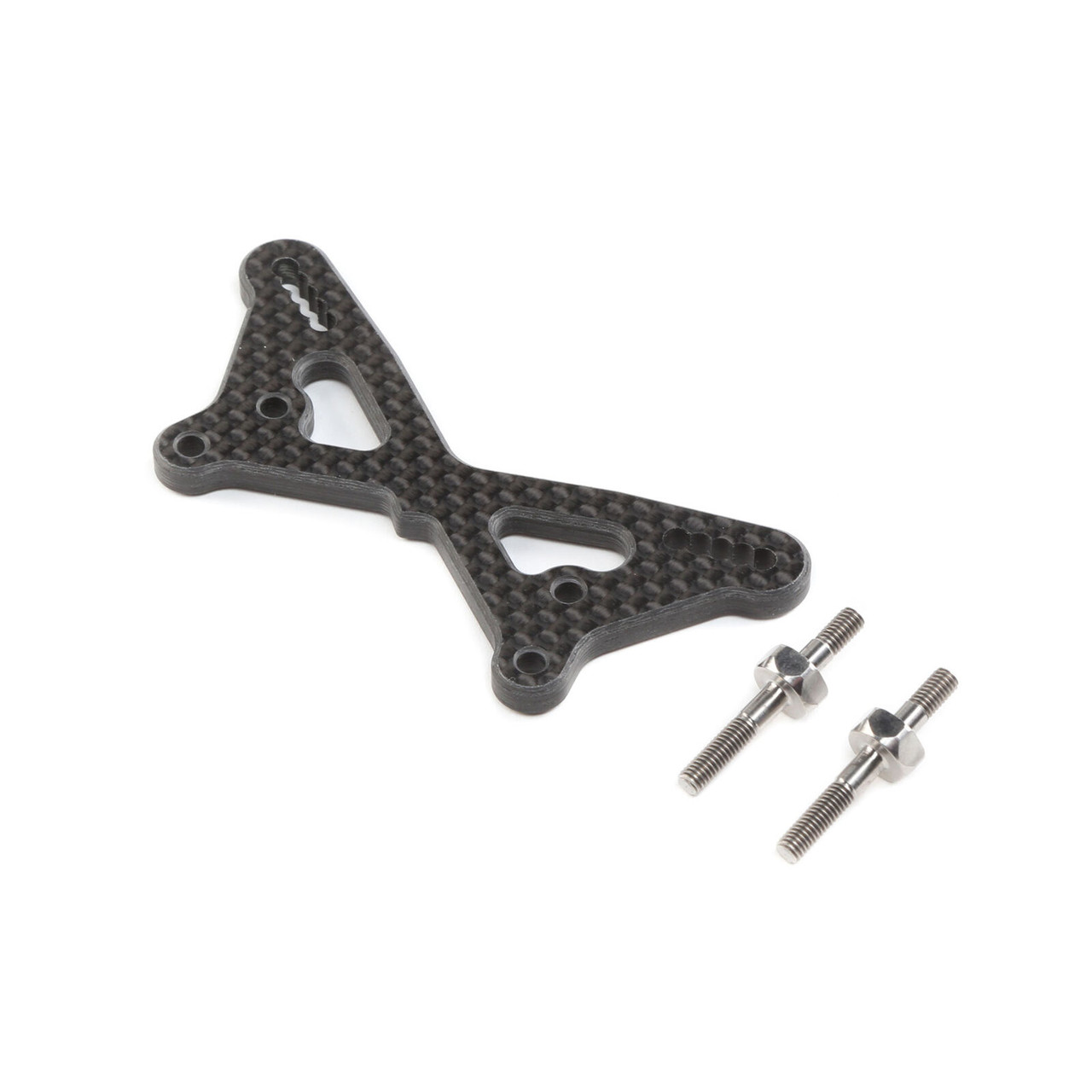 Team Losi Racing 334054 Carbon Front Tower w/Ti Standoffs: 22 5.0