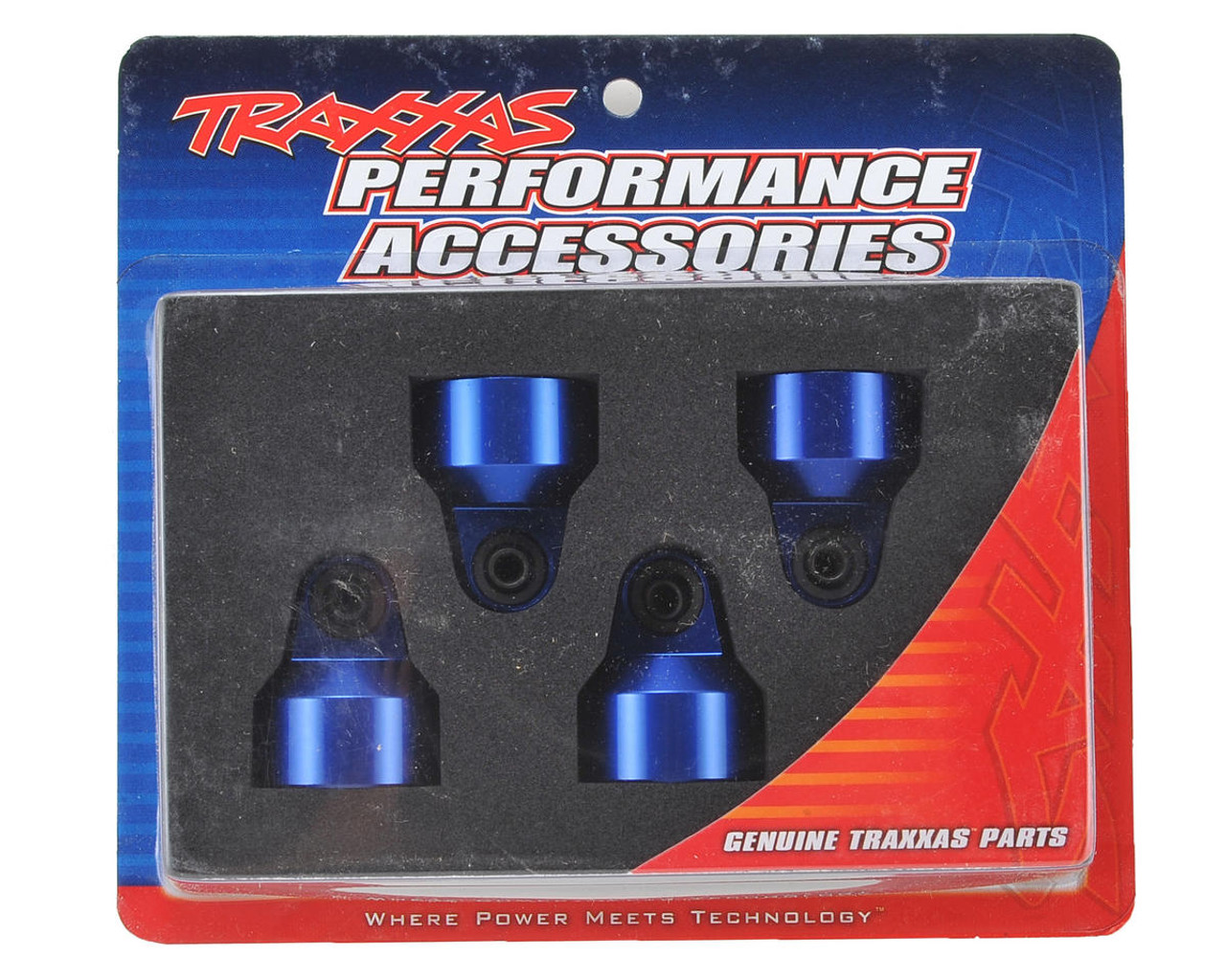 Traxxas 7764A X-Maxx Aluminum GTX Shock Cap (Blue) (4)