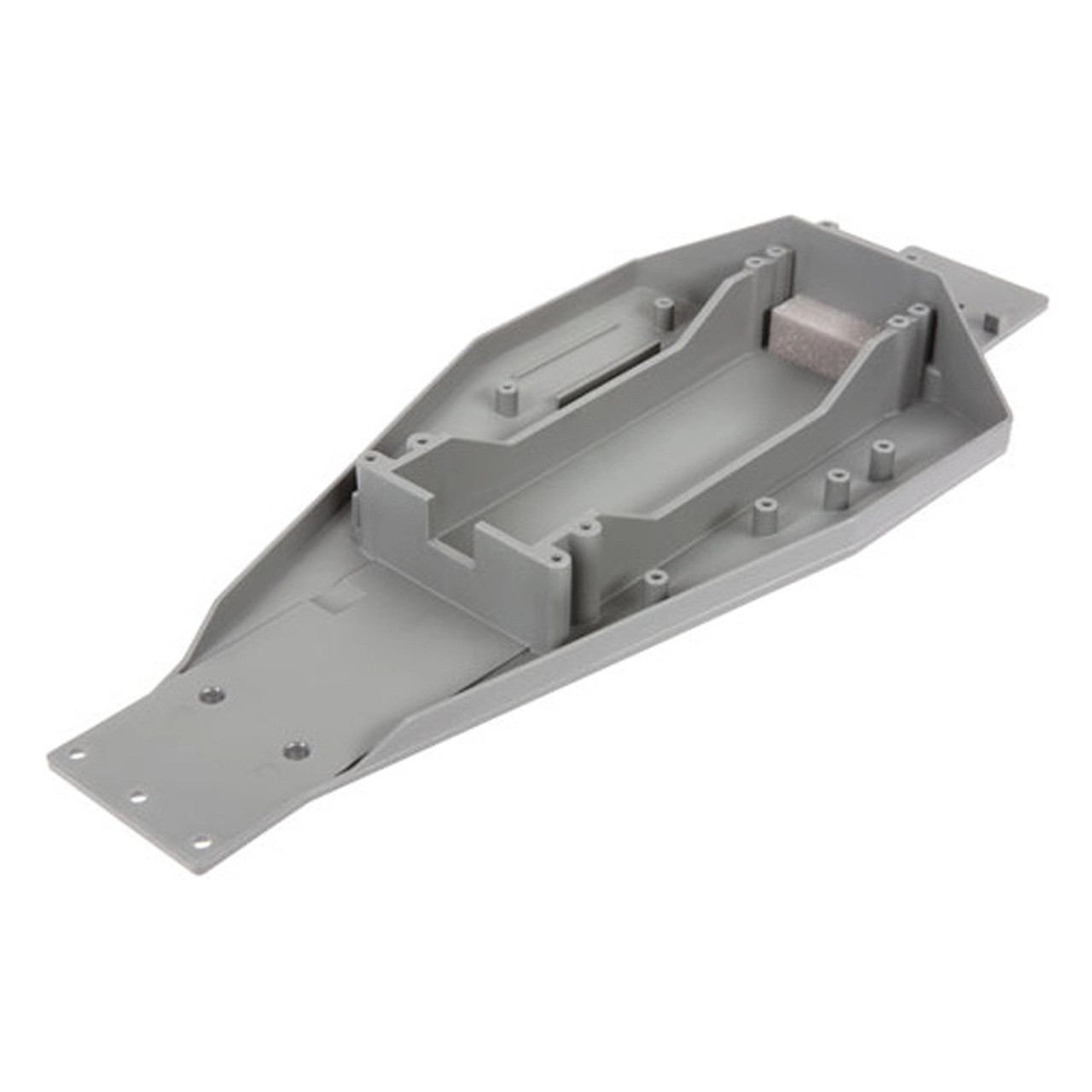 Traxxas 3728A Lower Chassis, Gray, 166mm long battery compartment