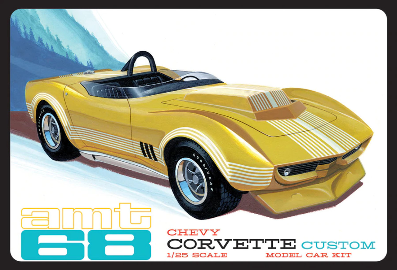 AMT 1236 1968 Chevy Corvette Custom 1:25 Model Kit